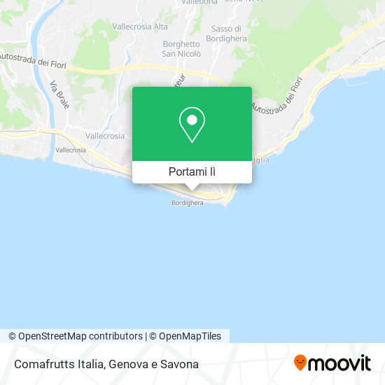 Mappa Comafrutts Italia
