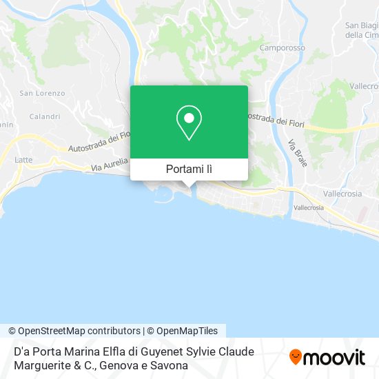 Mappa D'a Porta Marina Elfla di Guyenet Sylvie Claude Marguerite & C.