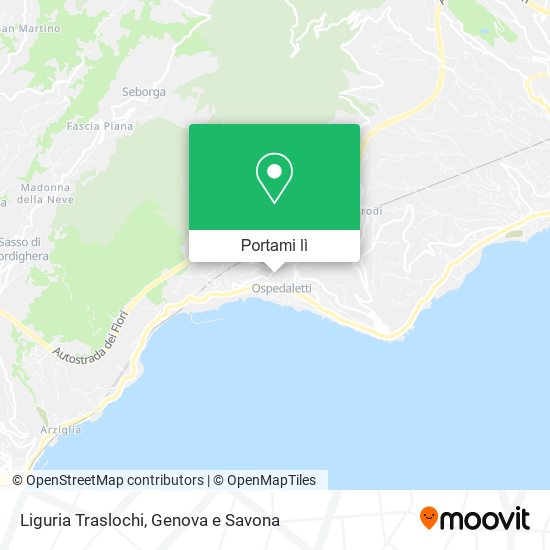 Mappa Liguria Traslochi