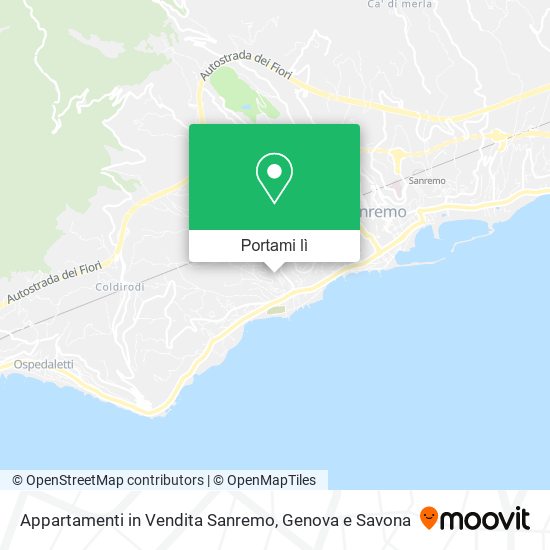 Mappa Appartamenti in Vendita Sanremo