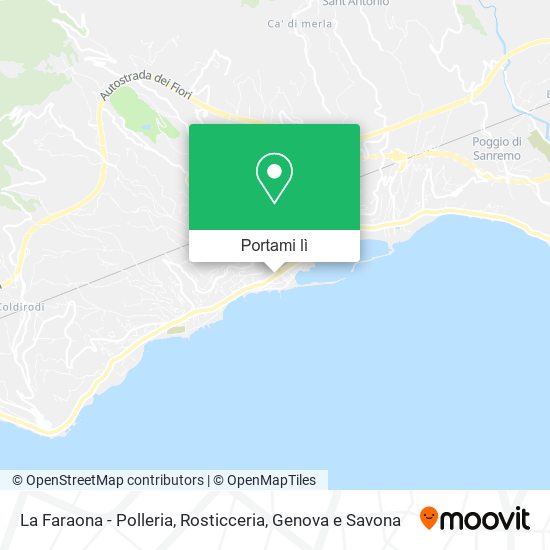 Mappa La Faraona - Polleria, Rosticceria