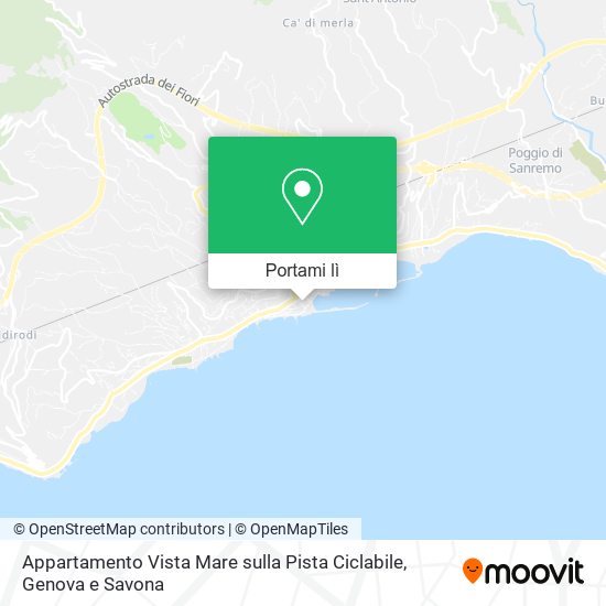 Mappa Appartamento Vista Mare sulla Pista Ciclabile