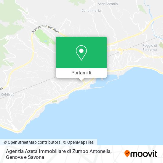 Mappa Agenzia Azeta Immobiliare di Zumbo Antonella