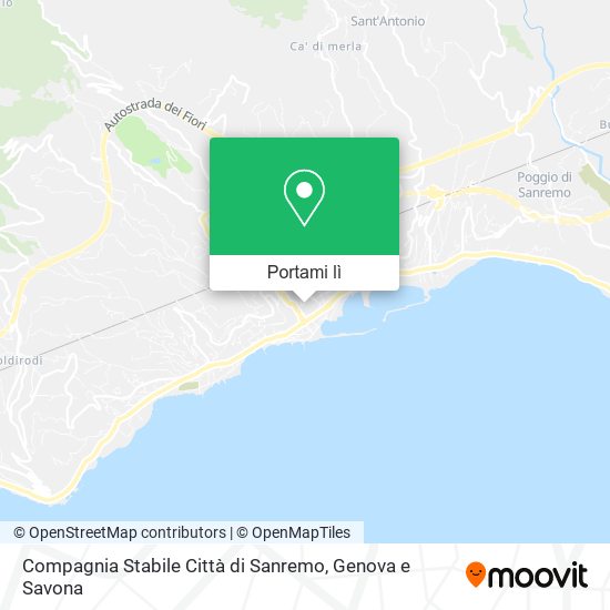 Mappa Compagnia Stabile Città di Sanremo