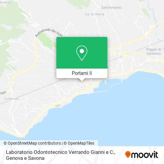 Mappa Laboratorio Odontotecnico Verrando Gianni e C.