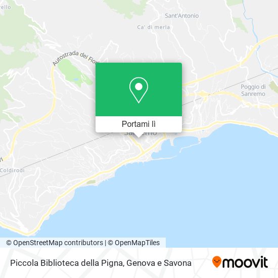 Mappa Piccola Biblioteca della Pigna