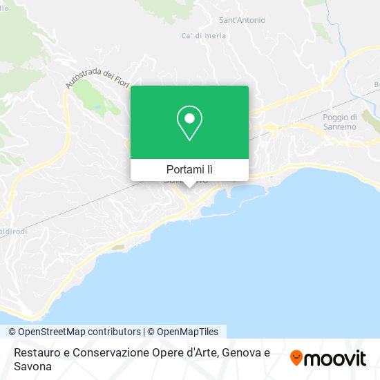 Mappa Restauro e Conservazione Opere d'Arte