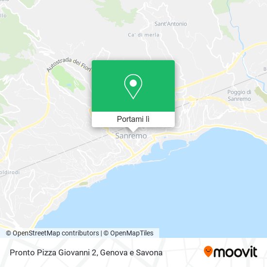 Mappa Pronto Pizza Giovanni 2