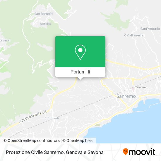 Mappa Protezione Civile Sanremo