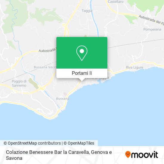 Mappa Colazione Benessere Bar la Caravella