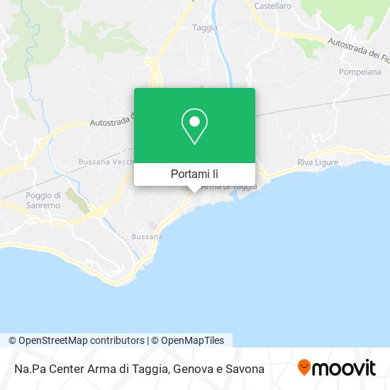 Mappa Na.Pa Center Arma di Taggia