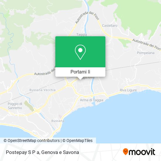 Mappa Postepay S P a