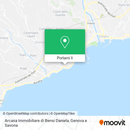 Mappa Arcasa Immobiliare di Bensi Daniela