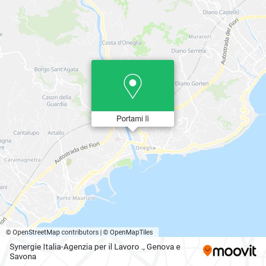 Mappa Synergie Italia-Agenzia per il Lavoro .