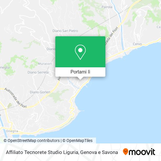 Mappa Affiliato Tecnorete Studio Liguria