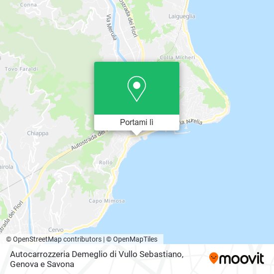 Mappa Autocarrozzeria Demeglio di Vullo Sebastiano