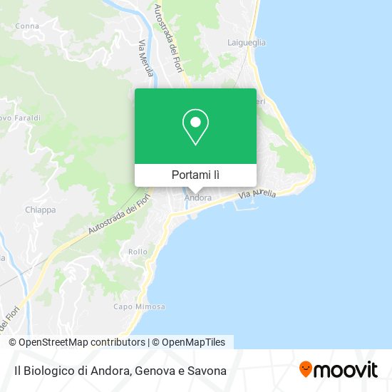 Mappa Il Biologico di Andora