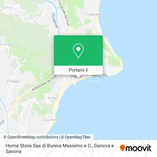 Mappa Home Store Sas di Buniva Massimo e C.