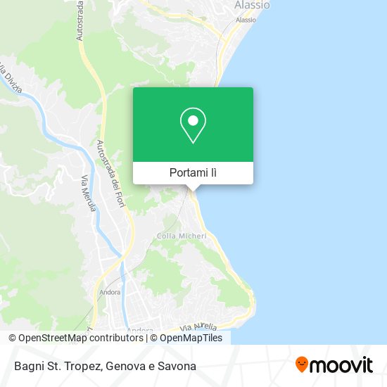 Mappa Bagni St. Tropez