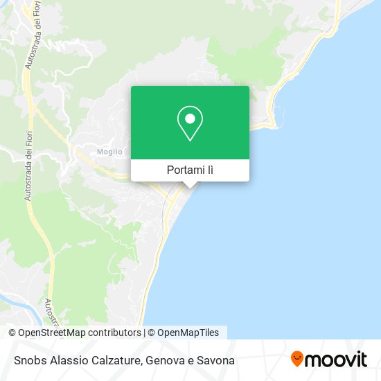 Mappa Snobs Alassio Calzature