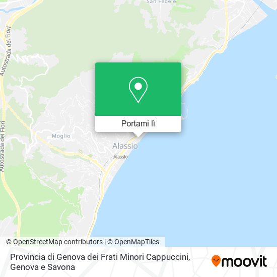 Mappa Provincia di Genova dei Frati Minori Cappuccini