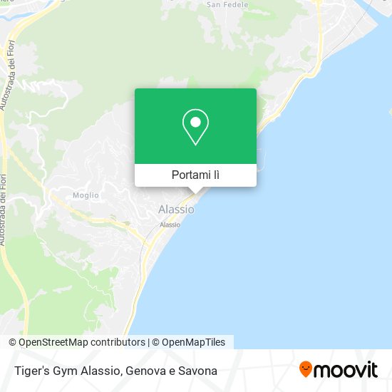 Mappa Tiger's Gym Alassio