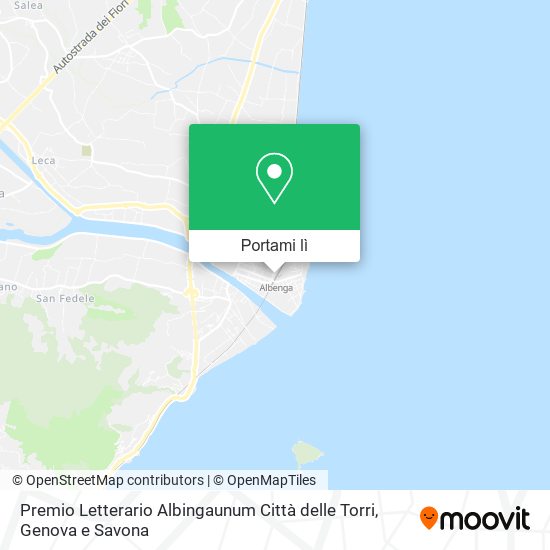 Mappa Premio Letterario Albingaunum Città delle Torri