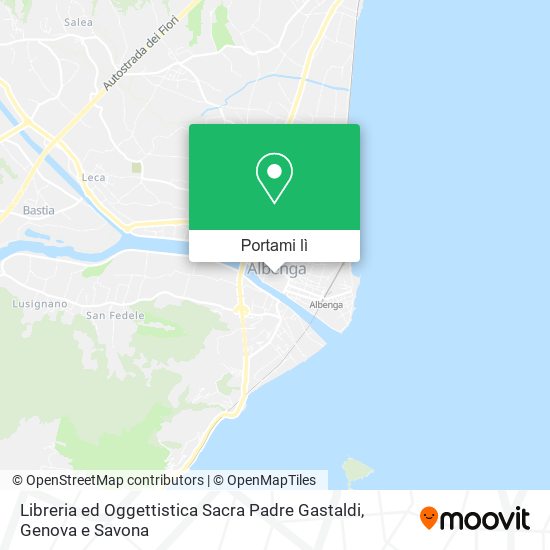 Mappa Libreria ed Oggettistica Sacra Padre Gastaldi
