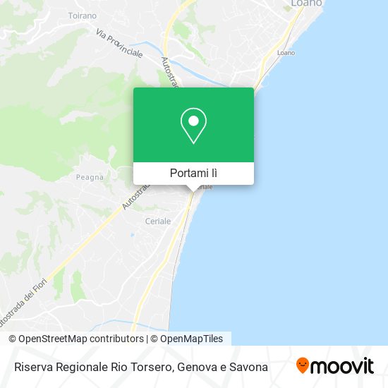 Mappa Riserva Regionale Rio Torsero