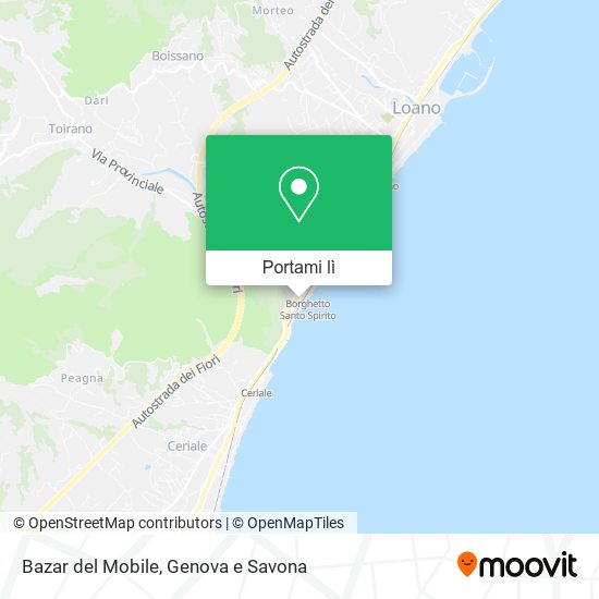 Mappa Bazar del Mobile