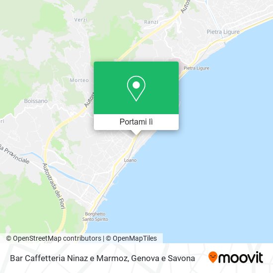 Mappa Bar Caffetteria Ninaz e Marmoz