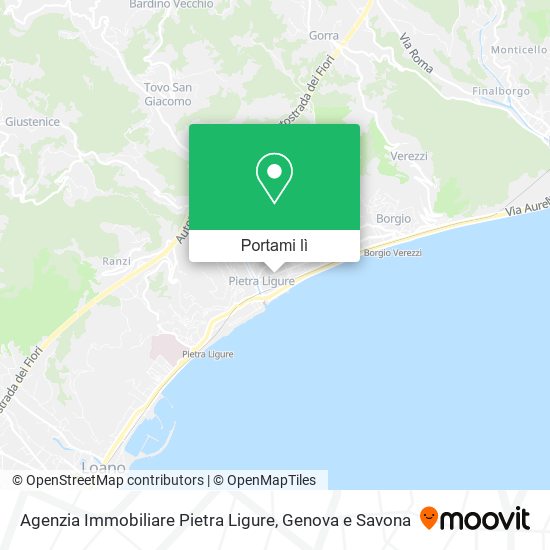 Mappa Agenzia Immobiliare Pietra Ligure