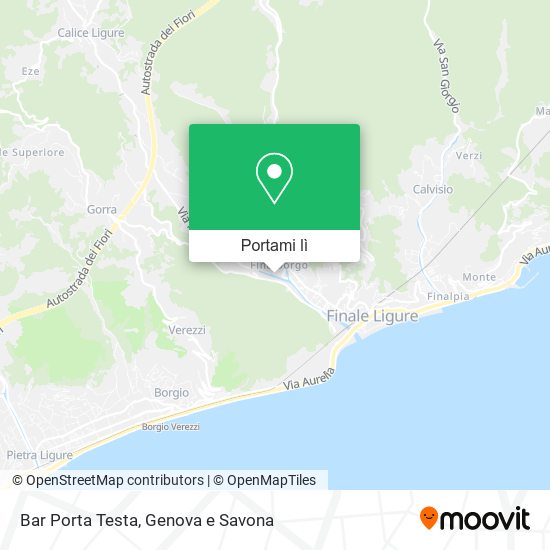 Mappa Bar Porta Testa