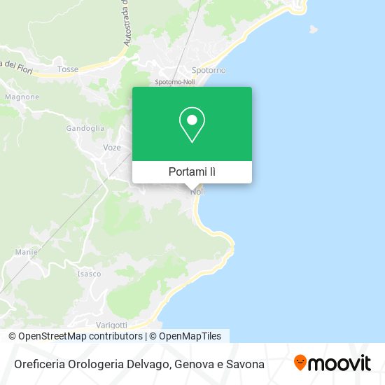 Mappa Oreficeria Orologeria Delvago