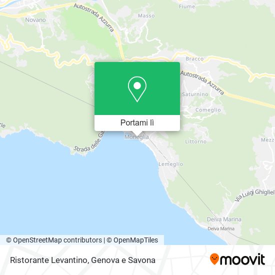 Mappa Ristorante Levantino