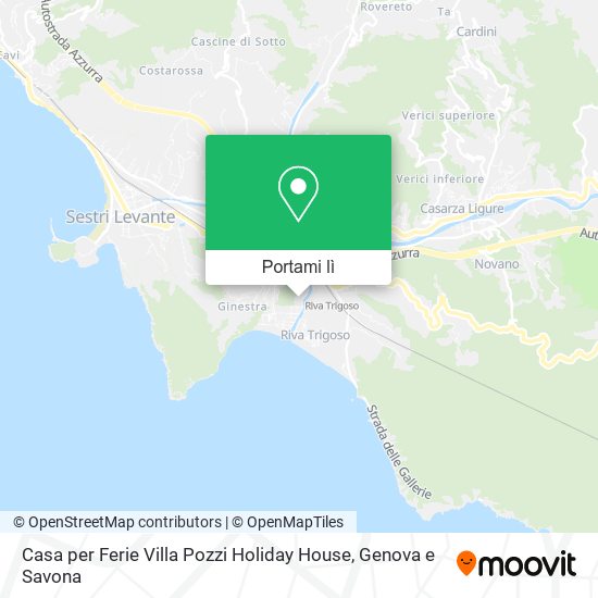 Mappa Casa per Ferie Villa Pozzi Holiday House