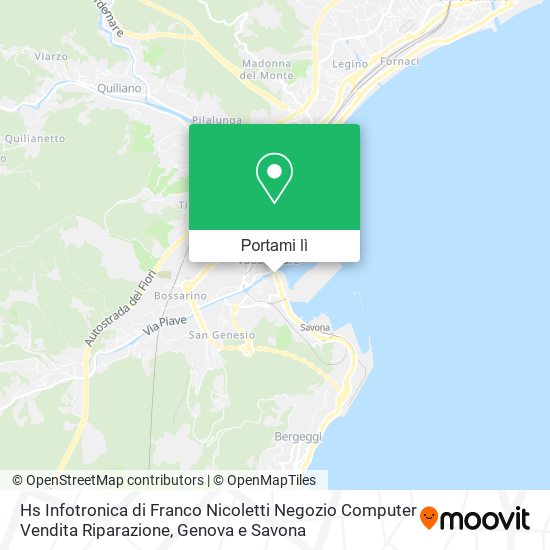 Mappa Hs Infotronica di Franco Nicoletti Negozio Computer Vendita Riparazione