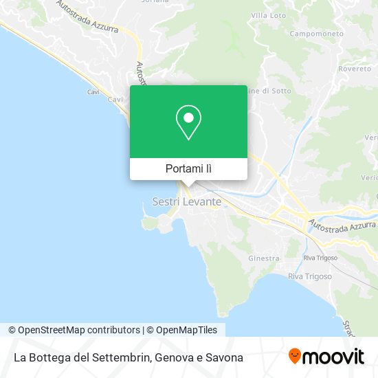 Mappa La Bottega del Settembrin