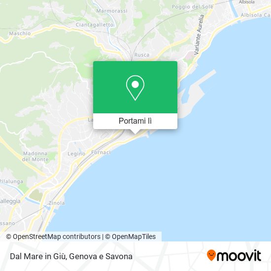 Mappa Dal Mare in Giù