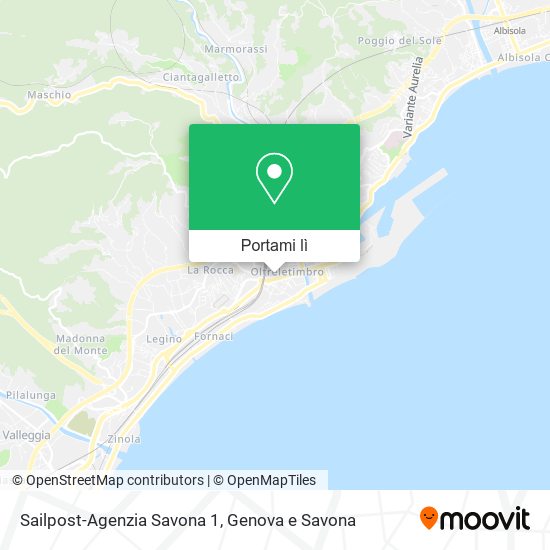 Mappa Sailpost-Agenzia Savona 1