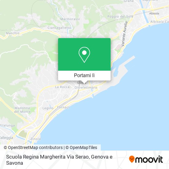 Mappa Scuola Regina Margherita Via Serao