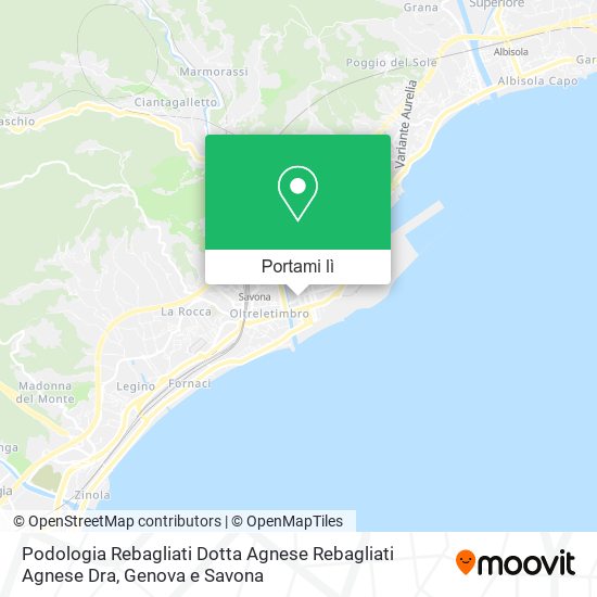 Mappa Podologia Rebagliati Dotta Agnese Rebagliati Agnese Dra