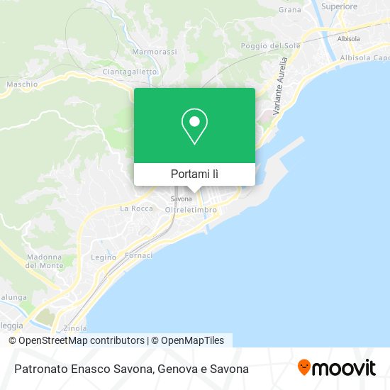 Mappa Patronato Enasco Savona
