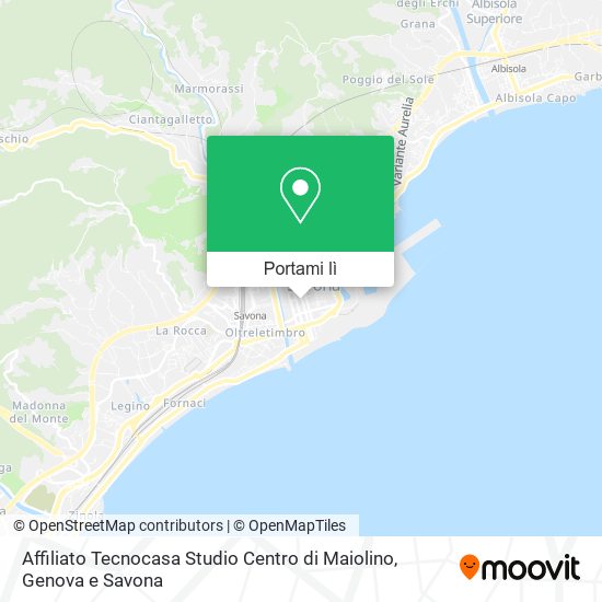 Mappa Affiliato Tecnocasa Studio Centro di Maiolino