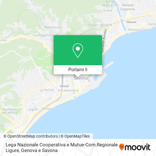 Mappa Lega Nazionale Cooperativa e Mutue-Com.Regionale Ligure