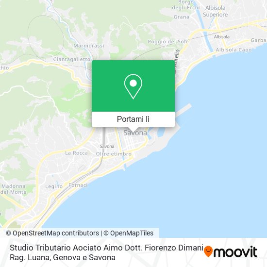Mappa Studio Tributario Aociato Aimo Dott. Fiorenzo Dimani Rag. Luana