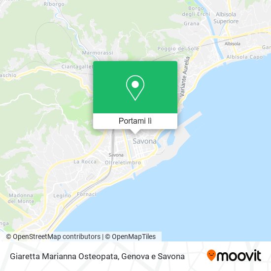 Mappa Giaretta Marianna Osteopata