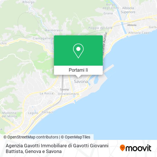 Mappa Agenzia Gavotti Immobiliare di Gavotti Giovanni Battista