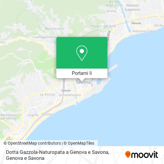 Mappa Dotta Gazzola-Naturopata a Genova e Savona