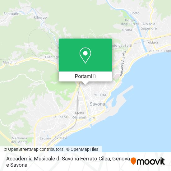 Mappa Accademia Musicale di Savona Ferrato Cilea